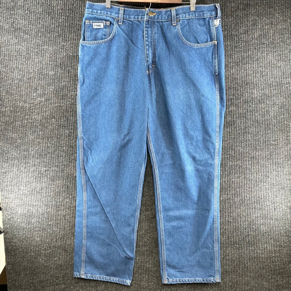 Tyndale FRMC Flame Resistant Jeans Mens 40x32 Blue Denim Arc Rated Work Pants